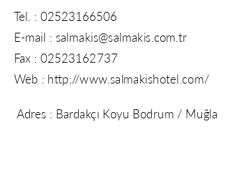 Salmakis Resort & Spa iletiim bilgileri